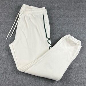 Born Fly Mens XXL Sweatpants Joggers Oatmeal Cream Beige Fleece Streetwear Pants